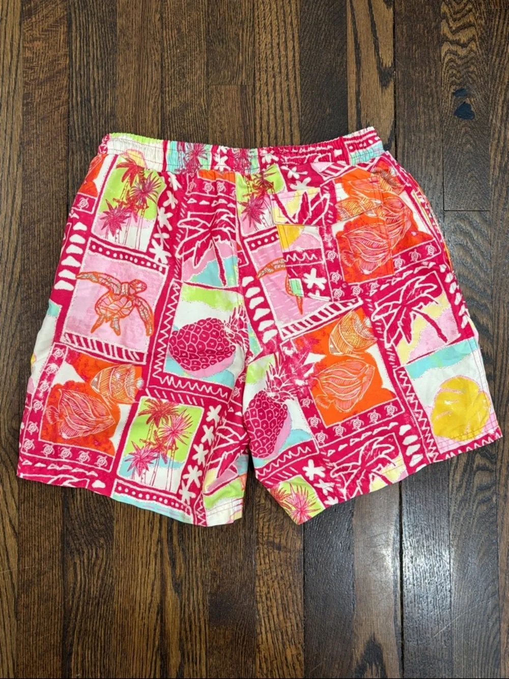 Club Room Men's Tropical Print Swim Shorts size S